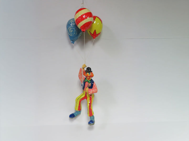 Hanging Folk Art Multicolor Clown