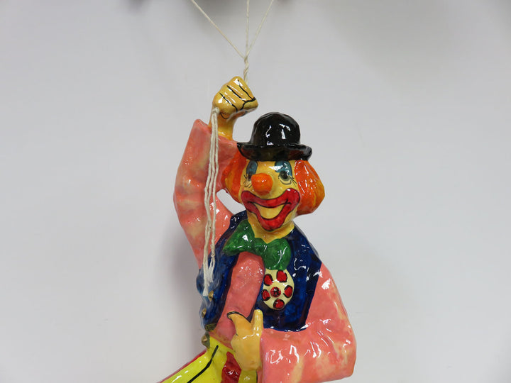 Hanging Folk Art Multicolor Clown