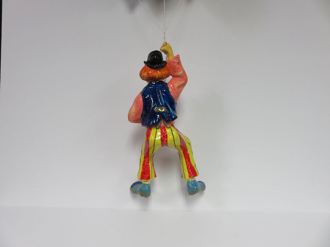 Hanging Folk Art Multicolor Clown