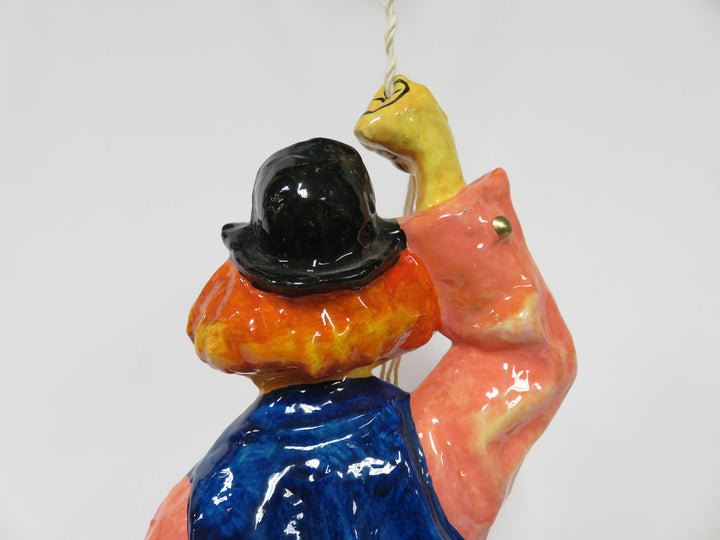 Hanging Folk Art Multicolor Clown