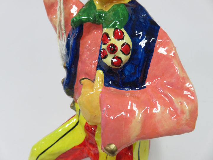 Hanging Folk Art Multicolor Clown