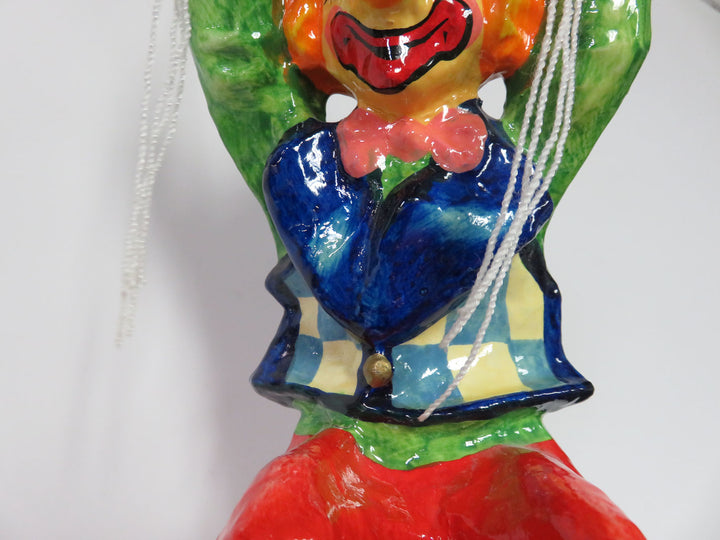 Hanging Folk Art Multicolor Clown