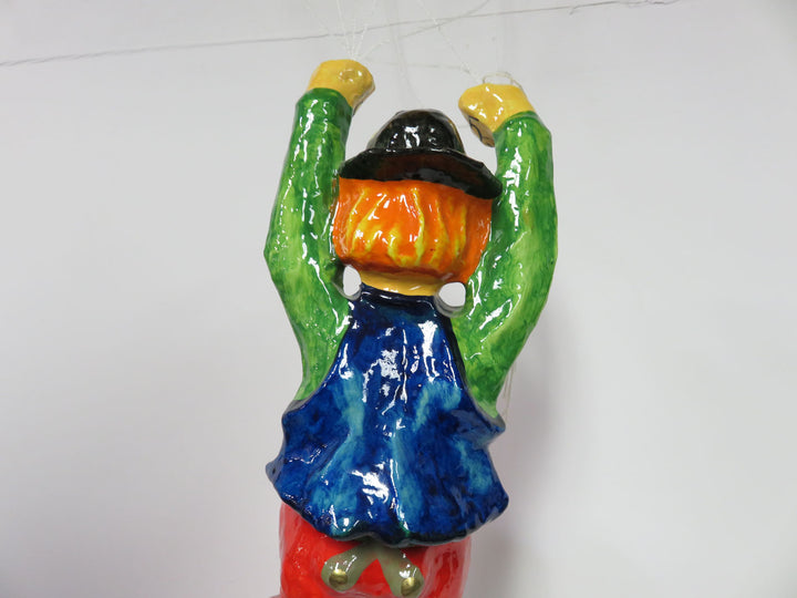 Hanging Folk Art Multicolor Clown