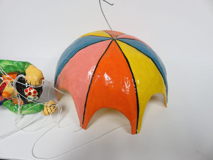 Hanging Folk Art Multicolor Clown