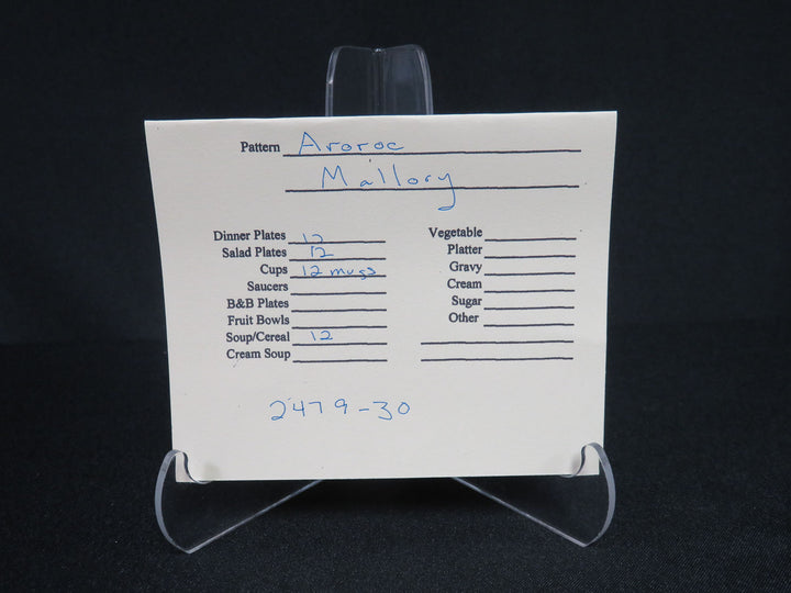 Arcoroc "Mallory" Dish Set