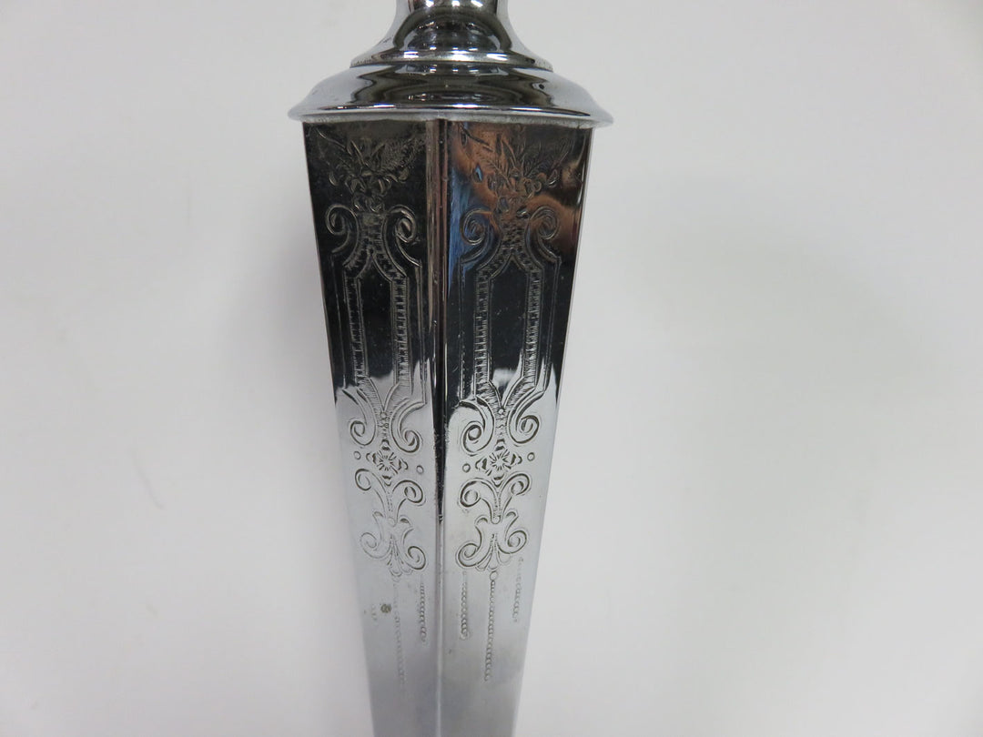 Vintage Chromium Candlesticks