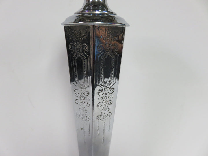 Vintage Chromium Candlesticks