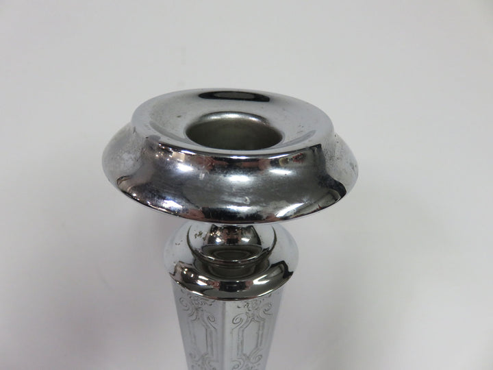 Vintage Chromium Candlesticks