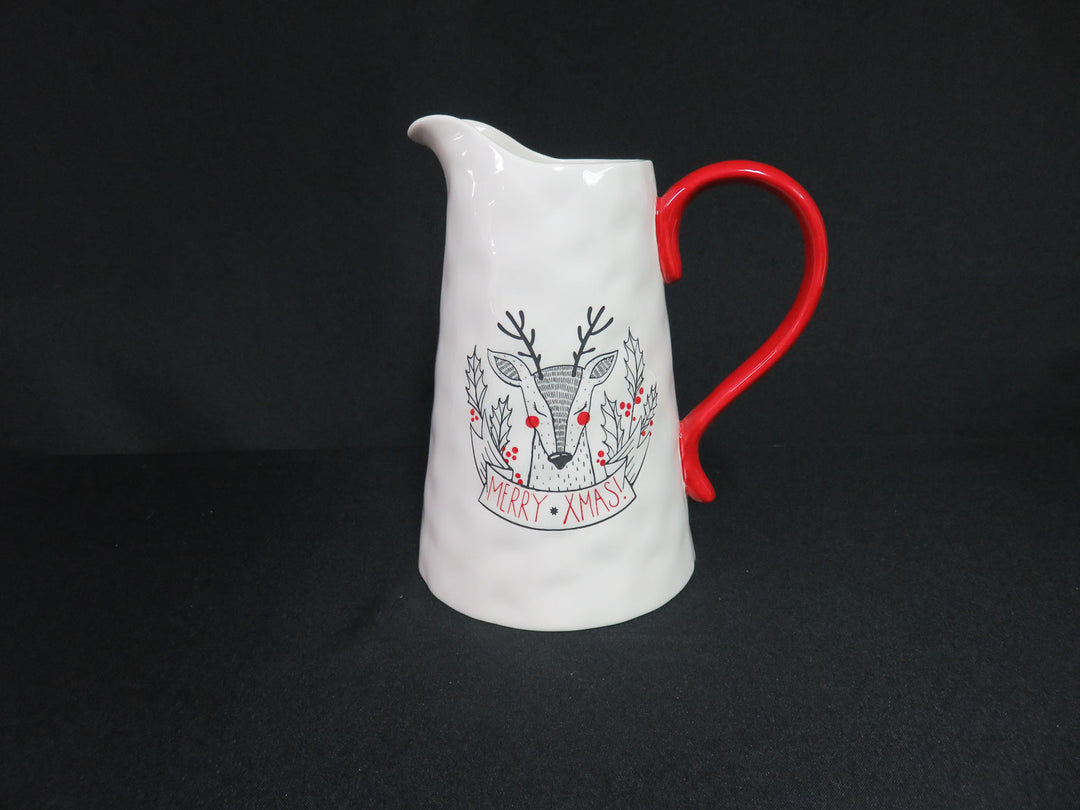 White Reindeer Pitcher