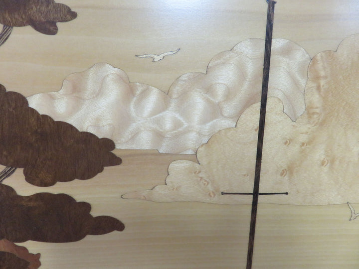 Wood Marquetry Nautical Scene