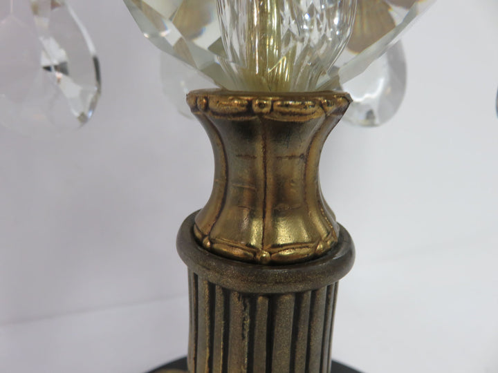 Ornate Pedestal Centerpiece with Prisms