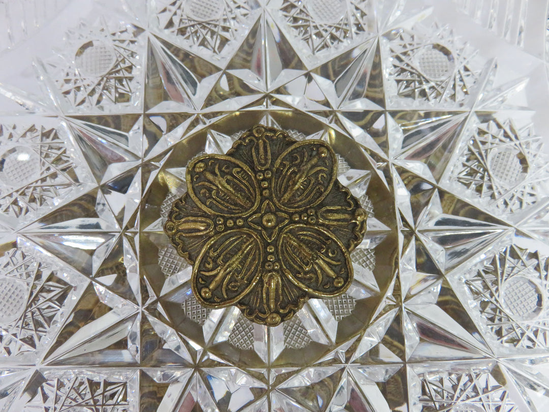 Ornate Pedestal Centerpiece with Prisms