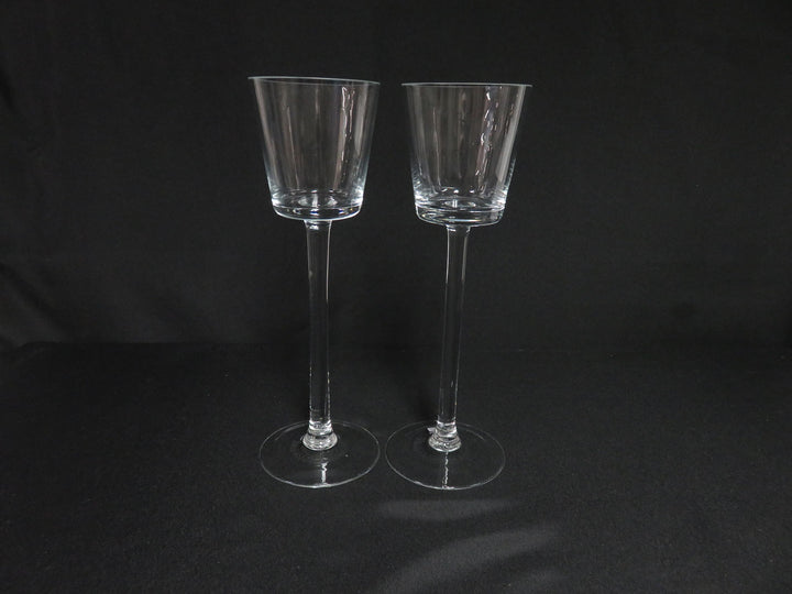 Tall Glass Candleholders