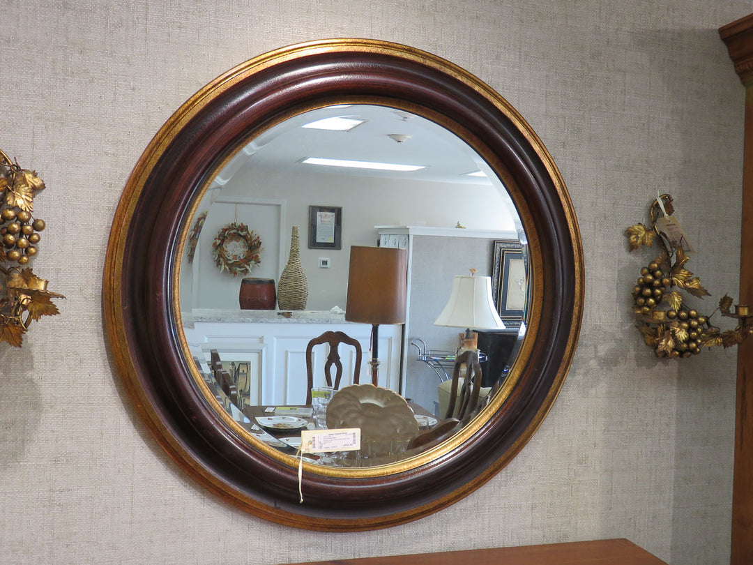 Round Beveled Mirror