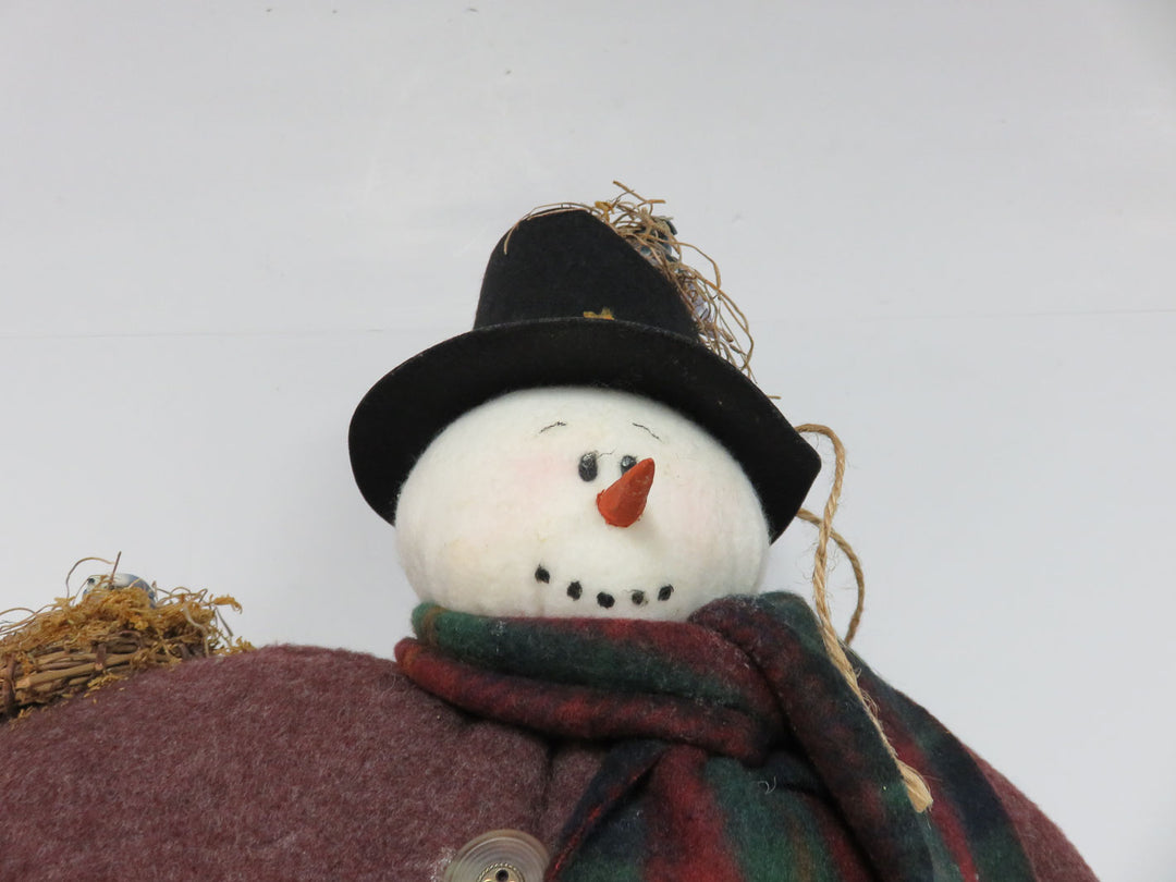 Snowman in Felt Coat