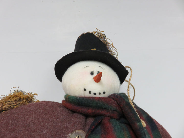 Snowman in Felt Coat
