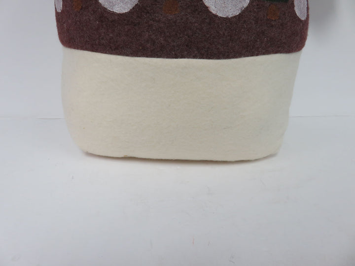 Snowman in Felt Coat