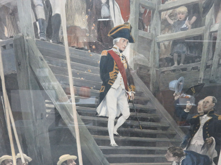Antique British Naval  Print