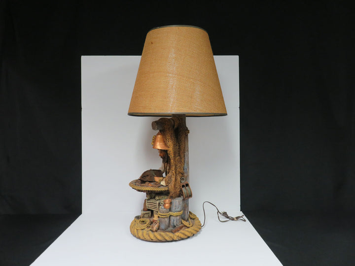Ship Builder Figurine Lamp