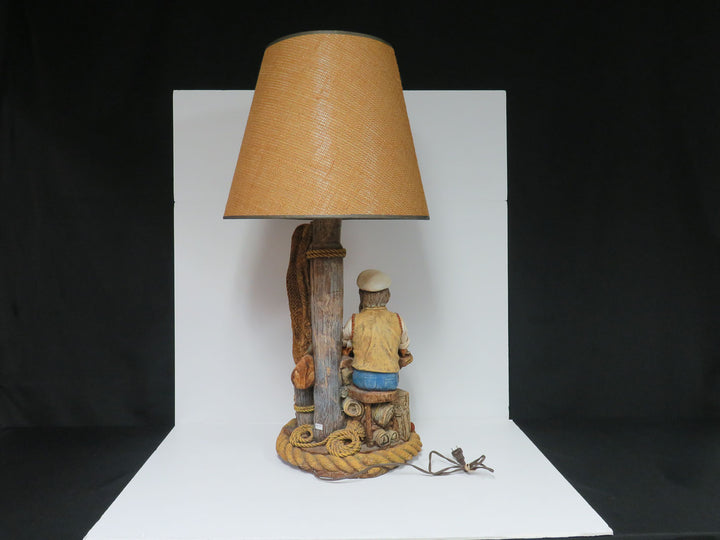 Ship Builder Figurine Lamp