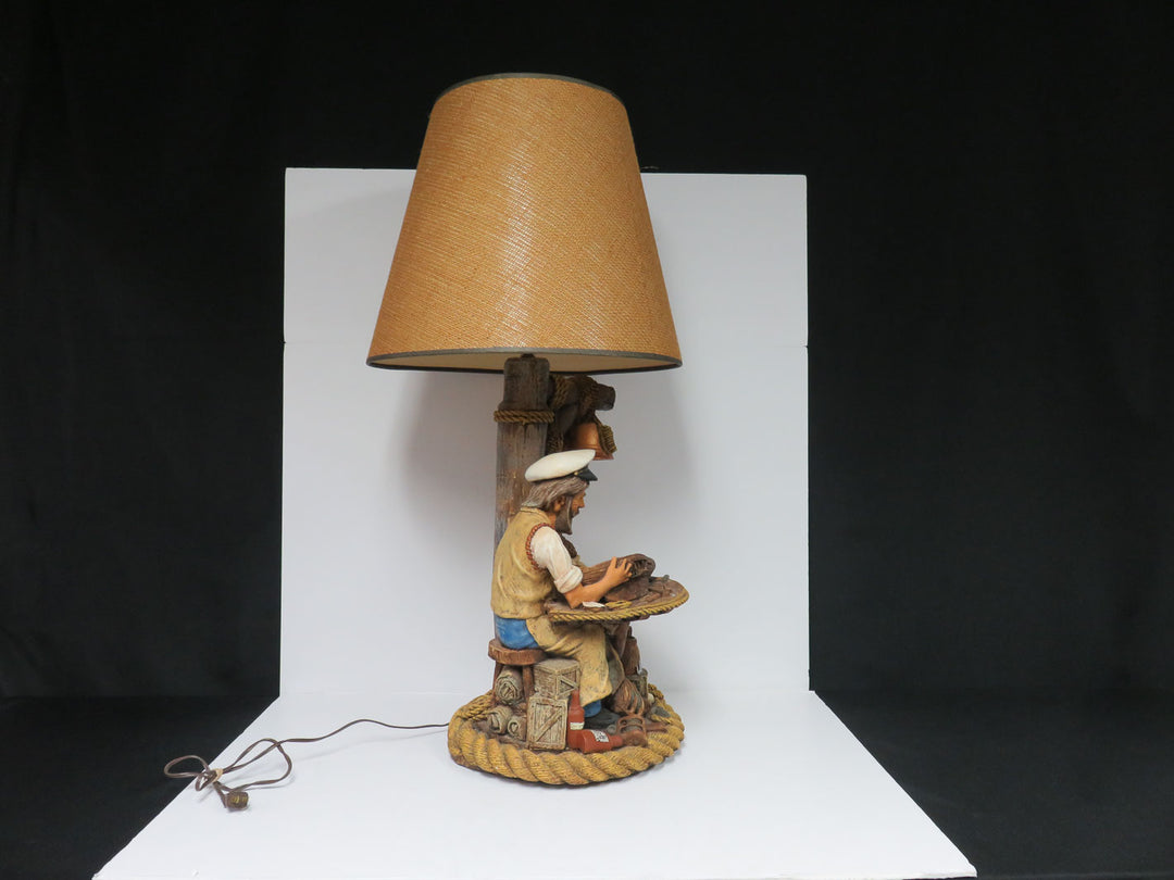 Ship Builder Figurine Lamp
