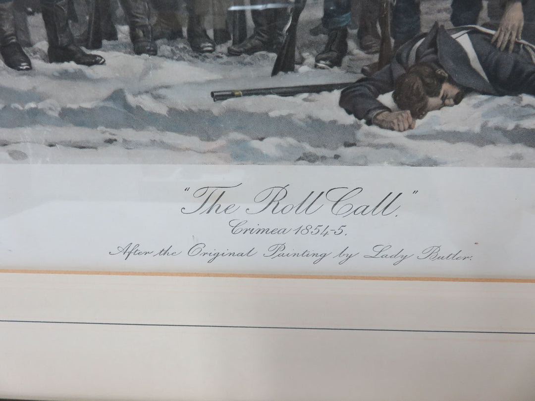 "The Roll Call" Antique Print