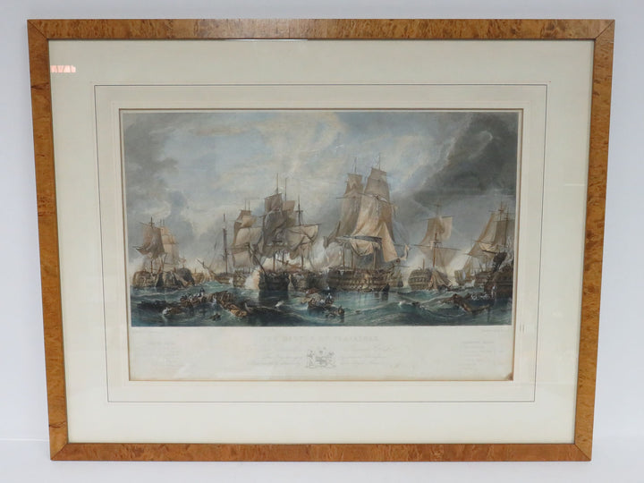 "The Battle of Trafalgar" Antique Print
