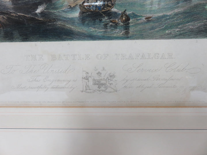 "The Battle of Trafalgar" Antique Print