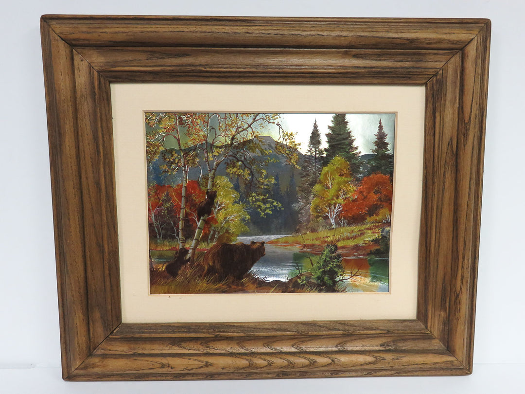 Autumn Print on Foil