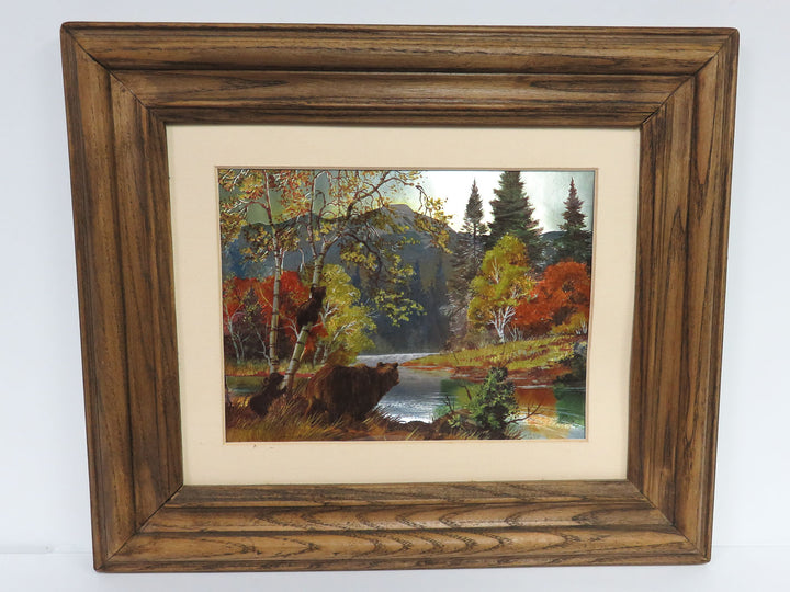 Autumn Print on Foil