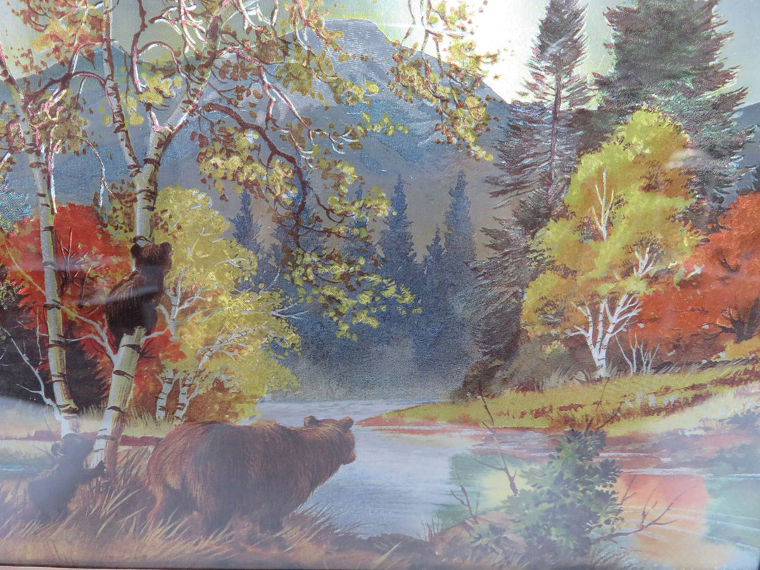 Autumn Print on Foil