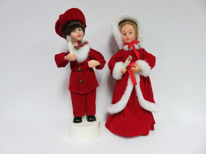 Pair Rennoc Christmas Carolers