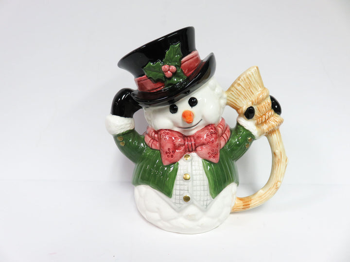 Fitz & Floyd Snowman Pitcher