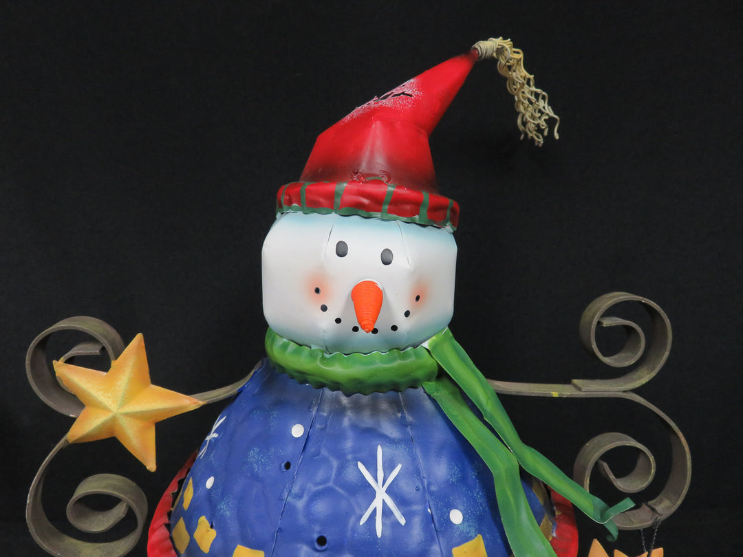 Christmas Snowman Luminary