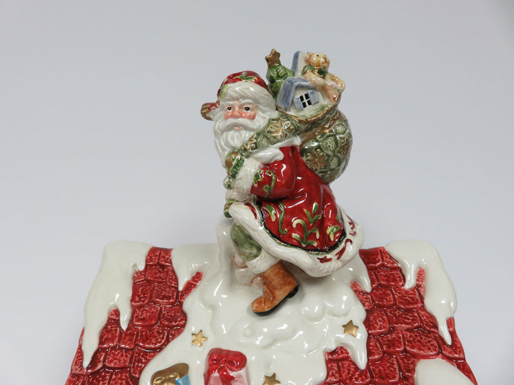 Fitz & Floyd Christmas Cookie Jar