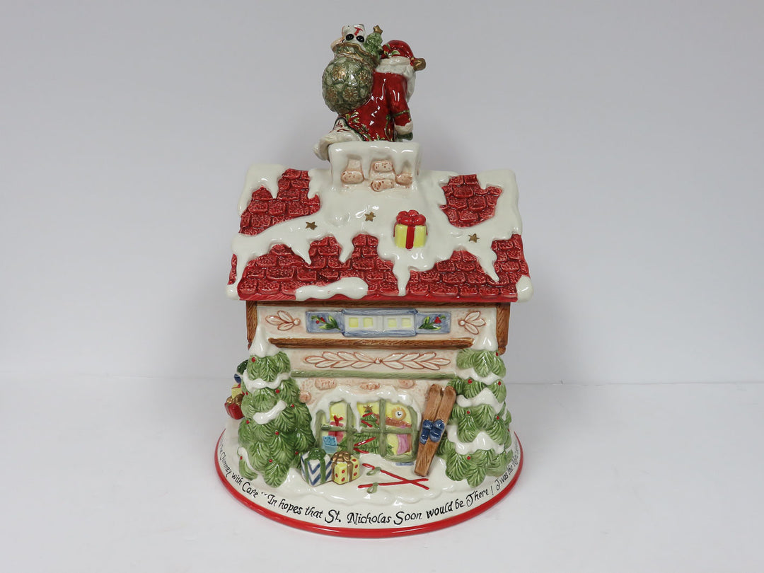 Fitz & Floyd Christmas Cookie Jar