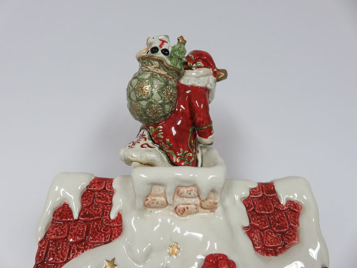 Fitz & Floyd Christmas Cookie Jar