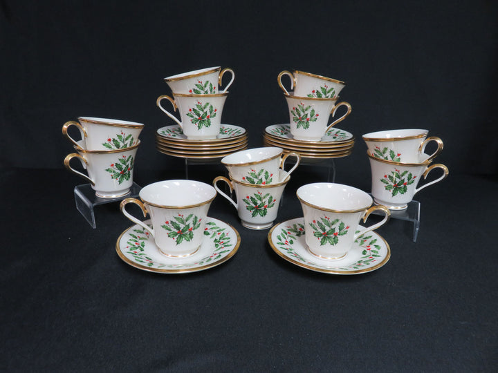 Lenox "Holiday" Cups and Saucers
