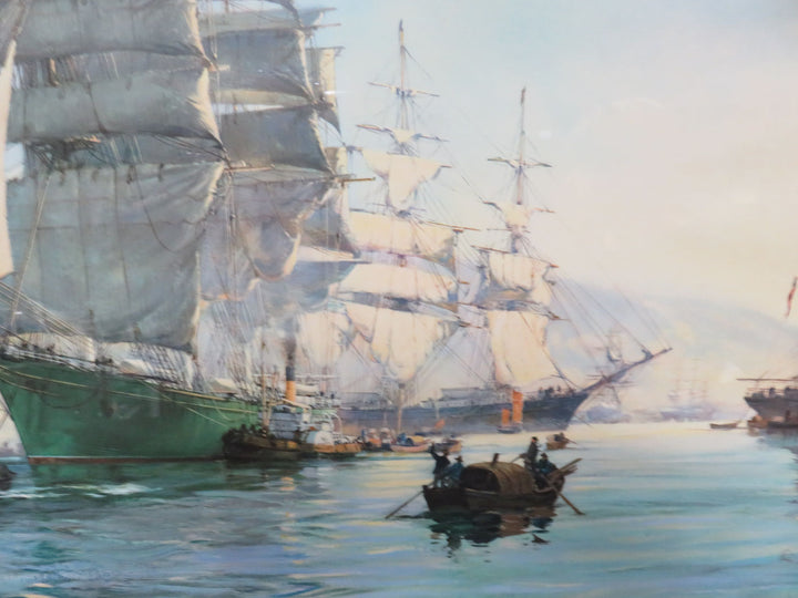 Tall Ships in Harbor Print