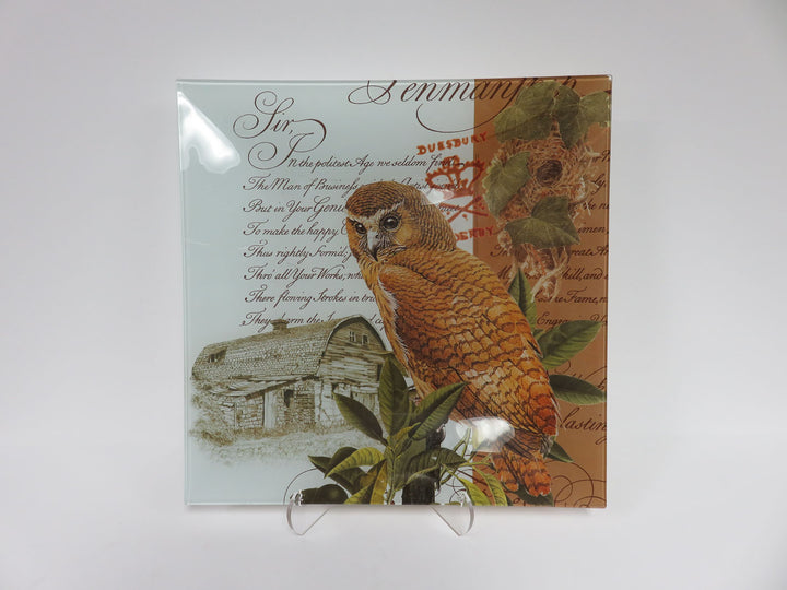 Barn and Owl Platter