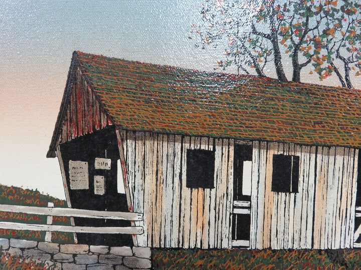 Covered Bridge Print on Canvas