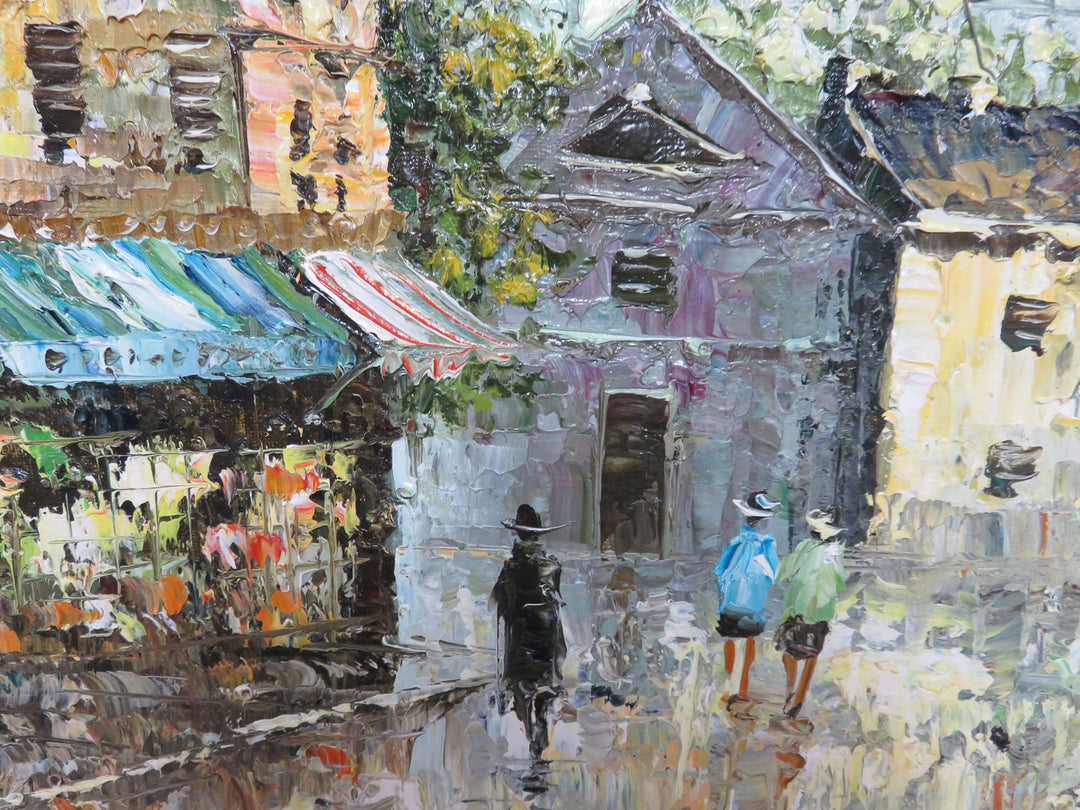 Original Paris Street Scene Oil Painting