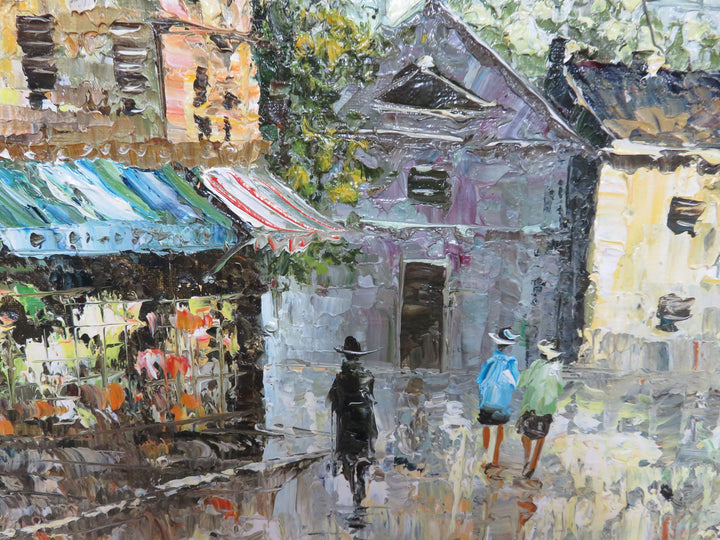 Original Paris Street Scene Oil Painting