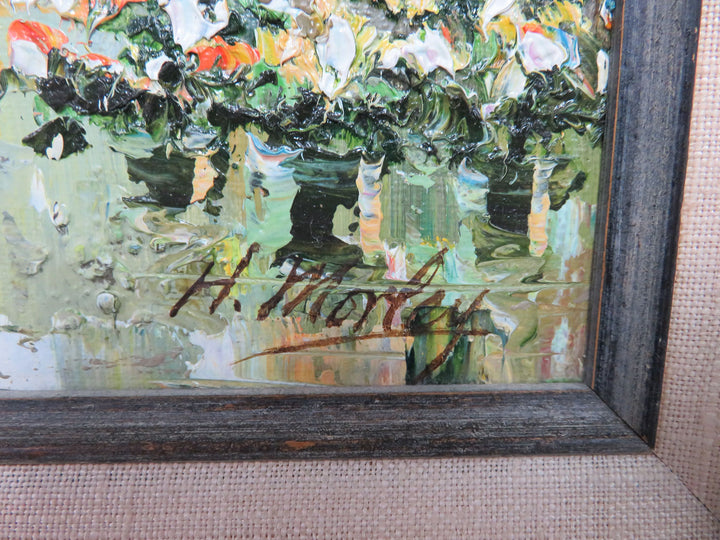 Original Paris Street Scene Oil Painting