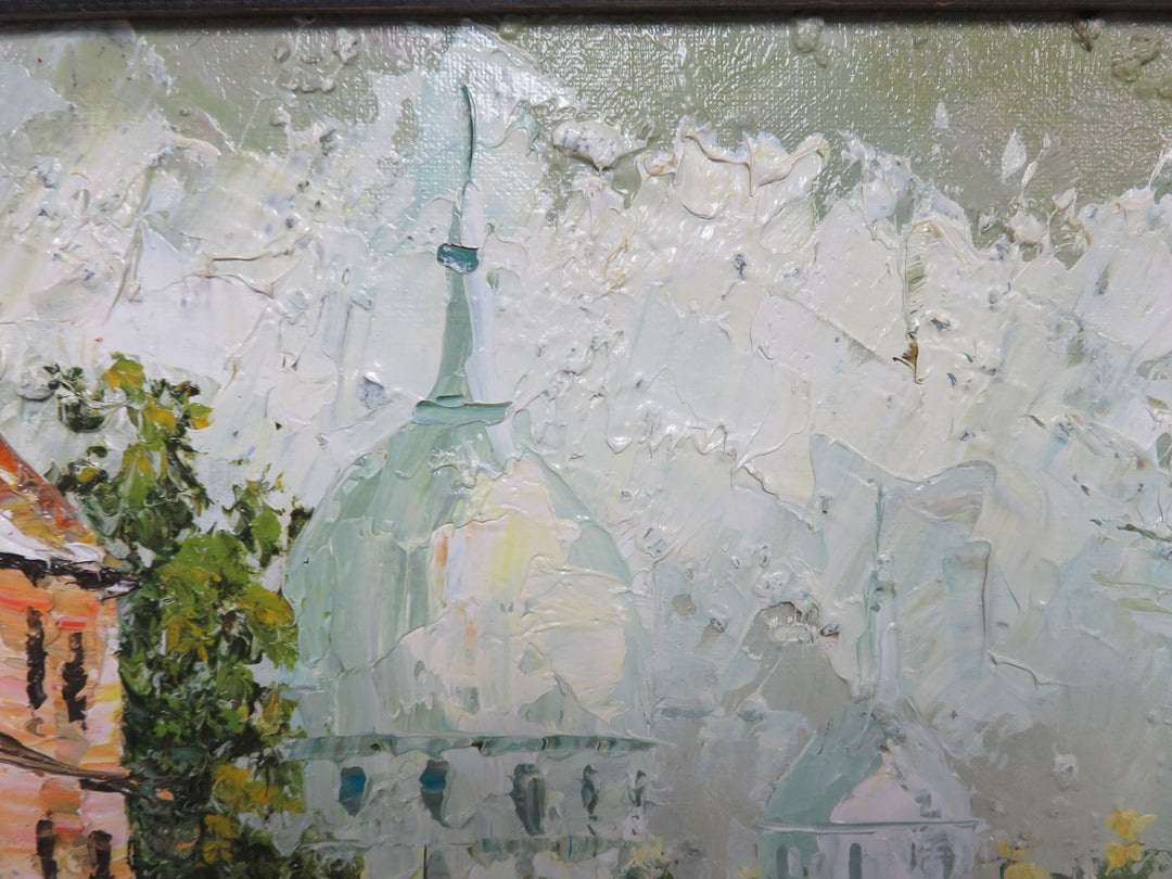 Original Paris Street Scene Oil Painting