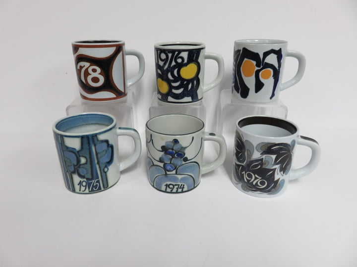 Royal Copenhagen Fajance 70's Mugs
