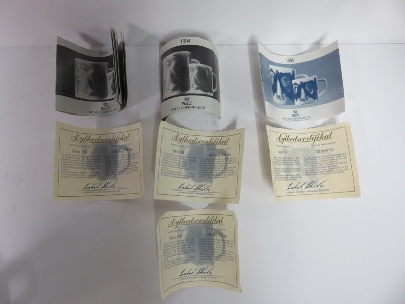 Royal Copenhagen Fajance 90's Mugs
