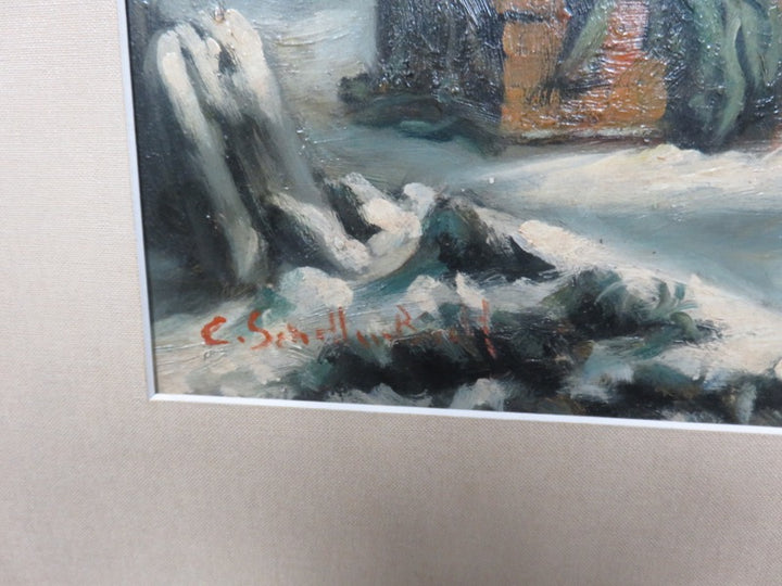 Nostalgic Sled Scene Print