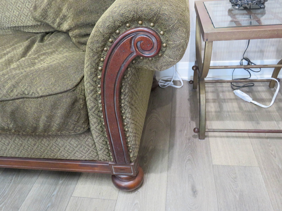 Bernhardt Dark Olive Sofa