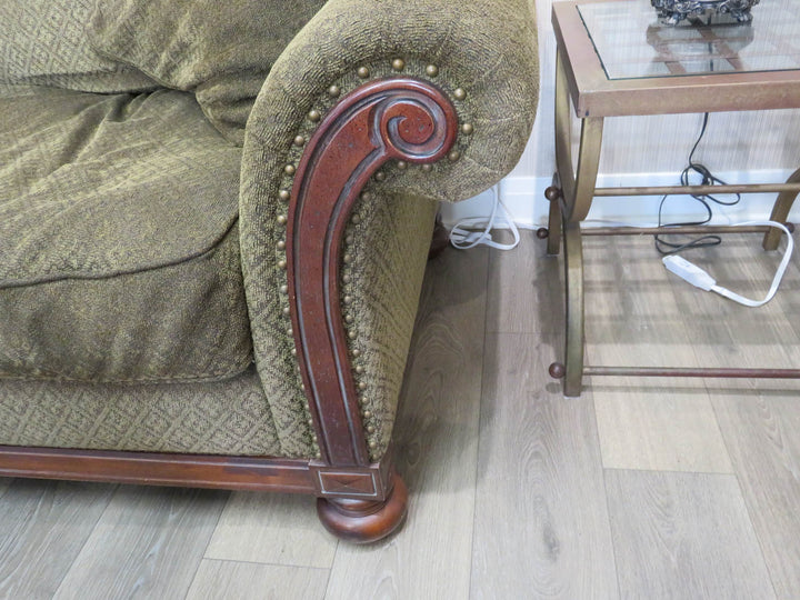 Bernhardt Dark Olive Sofa